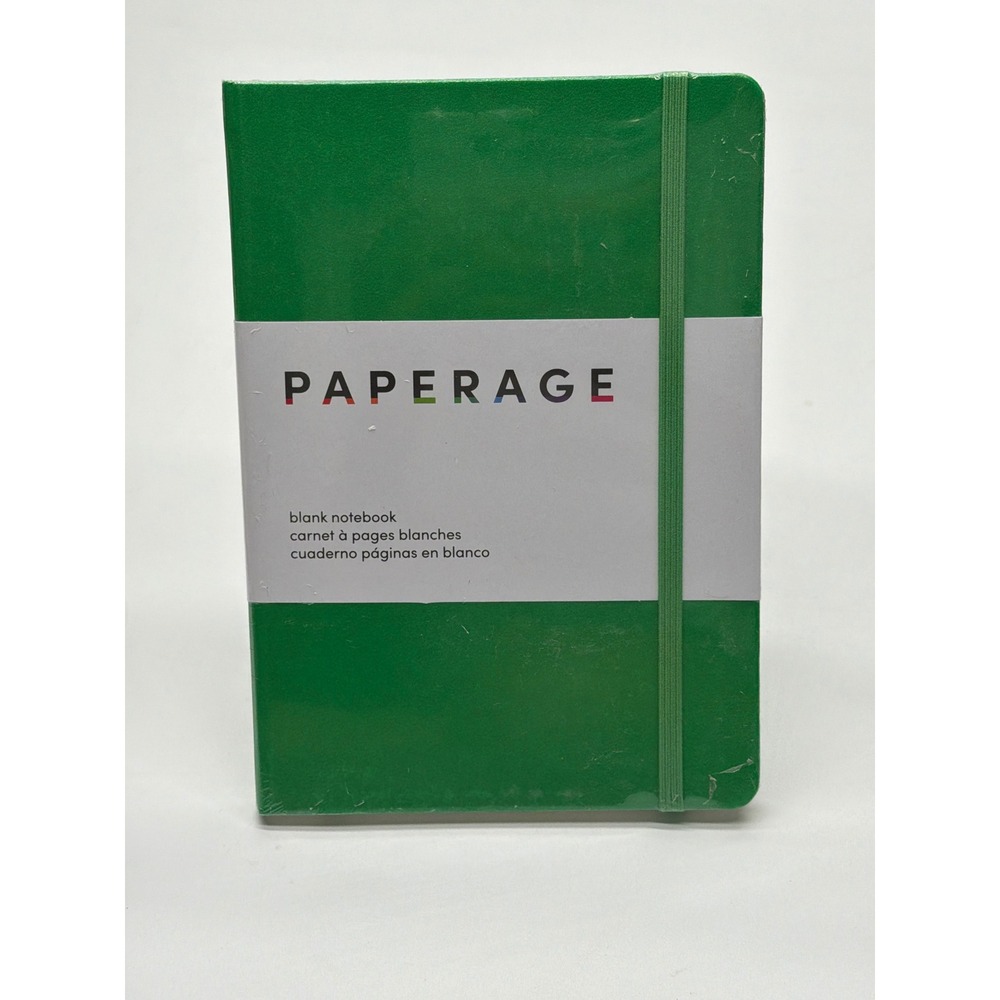 Paperage Blank‎ Notebook Green Hardcover 160 Pages 100gsm Acid-Free 5.6x8 NEW